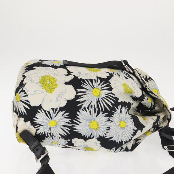 PRADA Backpack Nylon Black Silver Auth am9106 main image 16
